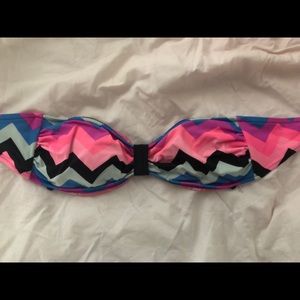 PINK chevron bikini top